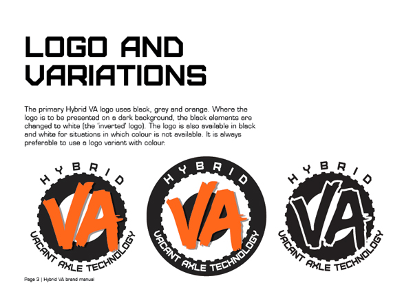Brand identity manual, page 3