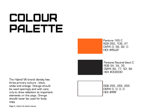 Brand identity manual, page 5